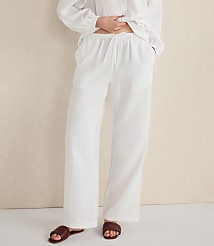 Haven Well Within Organic Cotton Gauze Straight Leg Pants carousel Product Image 1