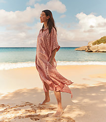 Haven Well Within Cotton Voile Blend Ikat Kaftan carousel Product Image 2
