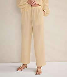 Haven Well Within Organic Cotton Gauze Straight Leg Pants carousel Product Image 1
