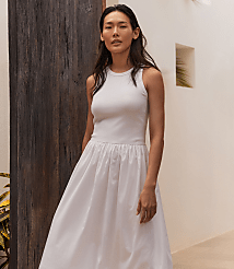 Haven Well Within Organic Cotton Drop Waist Bubble Dress carousel Product Image 3