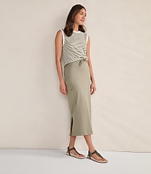 Haven Well Within Organic Cotton Interlock Cargo Midi Skirt carousel Product Image 3
