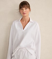 Haven Well Within Organic Cotton Relaxed Long Sleeve Top carousel Product Image 1