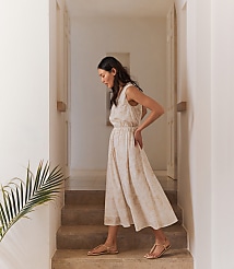 Haven Well Within Cotton Voile Blend Shell Midi Dress carousel Product Image 2