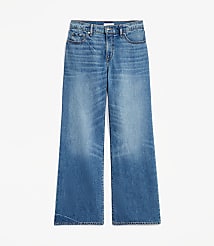 Mid Rise Wide Leg Jeans in Classic Mid Wash carousel Product Image 4