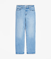 High Rise Straight Jeans in Light Vintage Wash carousel Product Image 2