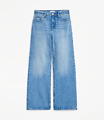 Tall High Rise Wide Leg Jeans in Vintage Indigo carousel Product Image 2