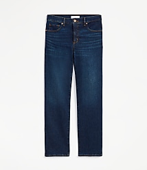 Mid Rise Slim Jeans in Rich Dark Indigo Wash carousel Product Image 4
