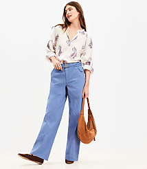 Belted Slim Wide Leg Pants carousel Product Image 1