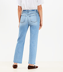 High Rise Straight Jeans in Light Vintage Wash carousel Product Image 4
