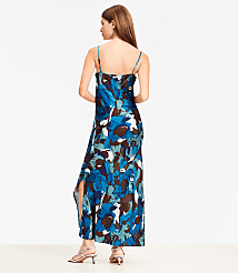 Brushstroke Cowl Midi Slip Dress carousel Product Image 3