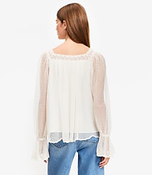 Dotted Tulle Blouse carousel Product Image 2