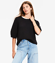 Relaxed Sweater Tee carousel Product Image 1
