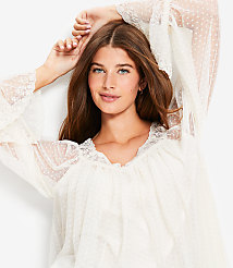Dotted Tulle Blouse carousel Product Image 1