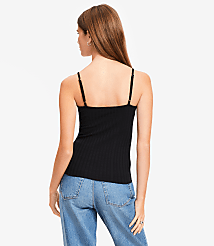 Ruffle Ribbed Tank Top carousel Product Image 3