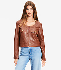 Faux Leather Zip Jacket carousel Product Image 2
