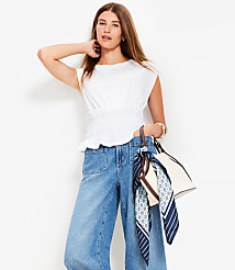 Smocked Modern Wedge Tee carousel Product Image 1