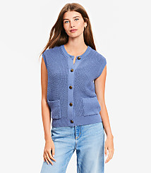 Ribbed Pocket Sweater Vest carousel Product Image 1
