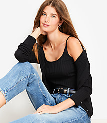 Ruffle Ribbed Tank Top carousel Product Image 1