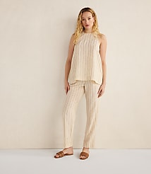 Haven Well Within Linen Blend Dobby Stripe Pants carousel Product Image 2