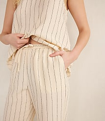 Haven Well Within Linen Blend Dobby Stripe Pants carousel Product Image 3