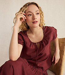 Haven Well Within Cotton Voile Blend Gathered Scoop Neck Top carousel Product Image 3