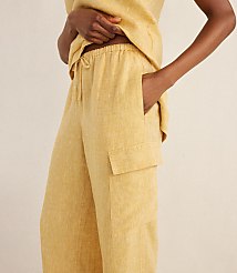 Haven Well Within Linen Cargo Pants carousel Product Image 3