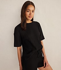 Haven Well Within Cotton Wide Rib Short Sleeve Top carousel Product Image 1