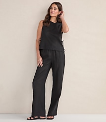 Haven Well Within Organic Cotton Linen Side Tie Tank carousel Product Image 2