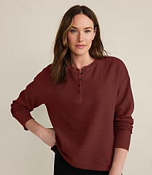 Haven Well Within Organic Cotton Waffle Henley carousel Product Image 1