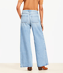 High Rise Wide Leg Carpenter Jeans in Classic Indigo Wash carousel Product Image 3