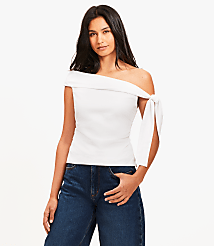 Petite Tie One Shoulder Top carousel Product Image 1