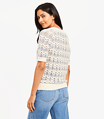 Petite Wavy Stitch Raglan Sweater Tee carousel Product Image 2