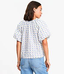 Floral Embroidered Bow Blouse carousel Product Image 3