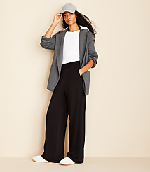 Lou & Grey Sporty Ponte Hooded Blazer carousel Product Image 1