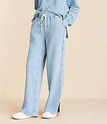 Petite Lou & Grey Denim Washed Sweatpants carousel Product Image 2