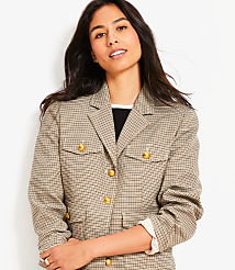 Plaid Eisenhower Jacket carousel Product Image 2
