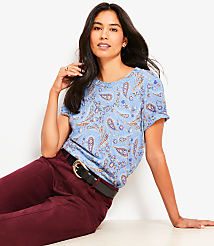 Paisley Everyday Crew Tee carousel Product Image 1