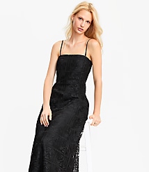 Petite Floral Lace Strapless Midi Pocket Dress carousel Product Image 2
