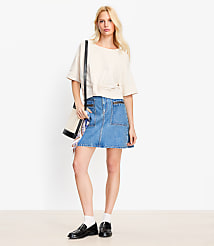 Knotted Short Sleeve Sweatshirt carousel Product Image 2