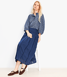 Cutout Trim Midi Skirt carousel Product Image 1