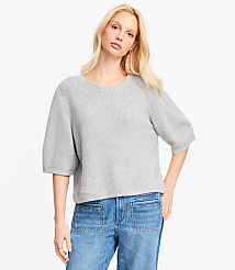 Heathered Relaxed Sweater Tee carousel Product Image 2