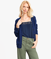 V-Neck Pocket Cardigan carousel Product Image 1