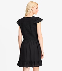 Tie Smocked Mini Pocket Dress carousel Product Image 3