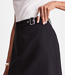 Petite LOFT Versa Seasonless Stretch Mini Pocket Skirt carousel Product Image 4