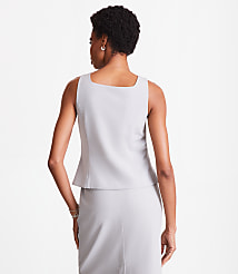 Petite LOFT Versa Seasonless Square Neck Pocket Vest carousel Product Image 3