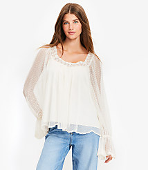 Dotted Tulle Blouse carousel Product Image 3