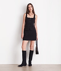 Petite LOFT Versa Seasonless Square Neck Pocket Vest carousel Product Image 1