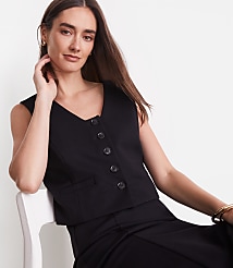 LOFT Versa Ponte Pocket Vest carousel Product Image 3