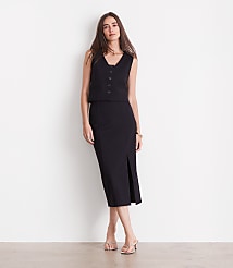 LOFT Versa Ponte Pocket Vest carousel Product Image 1