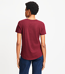Petite Everyday V-Neck Tee carousel Product Image 3